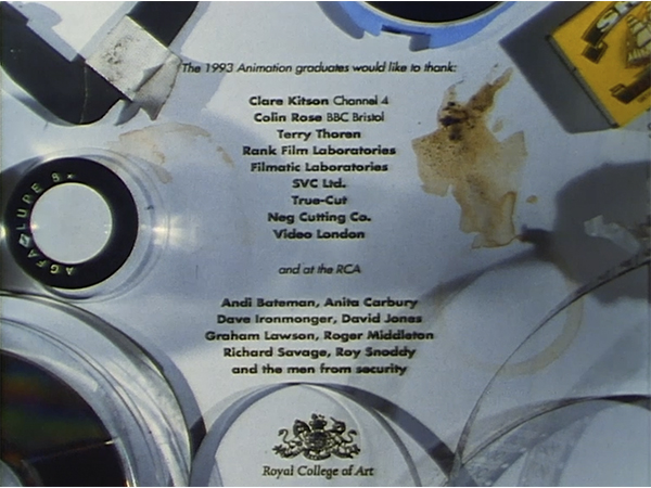 Still from a 1993 RCA graduation film