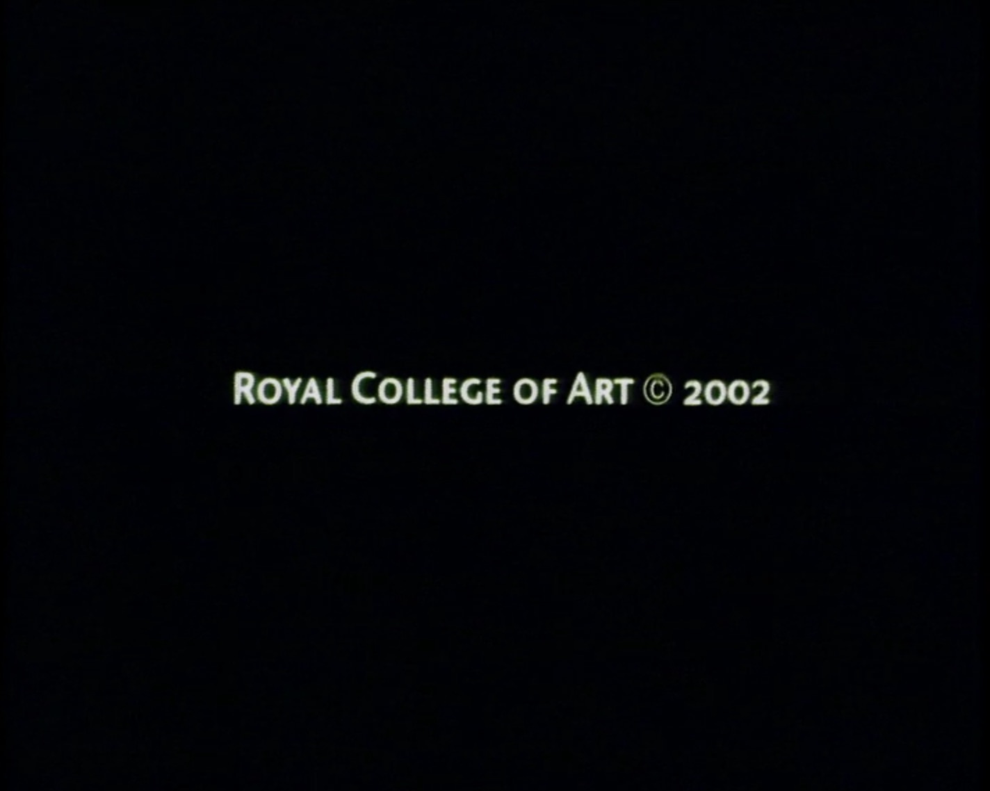 Still from a 2002 RCA graduation film